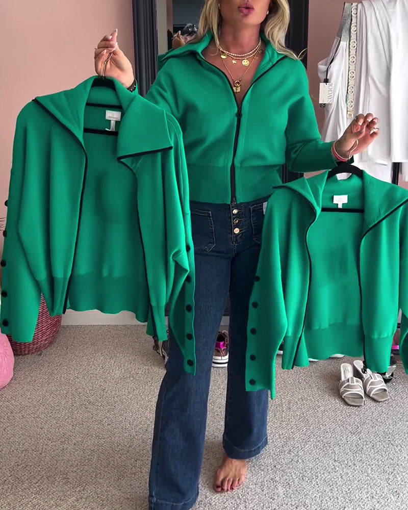 Cardigan élégant pour femmes avec un design de boutons raffiné de berg-feldt