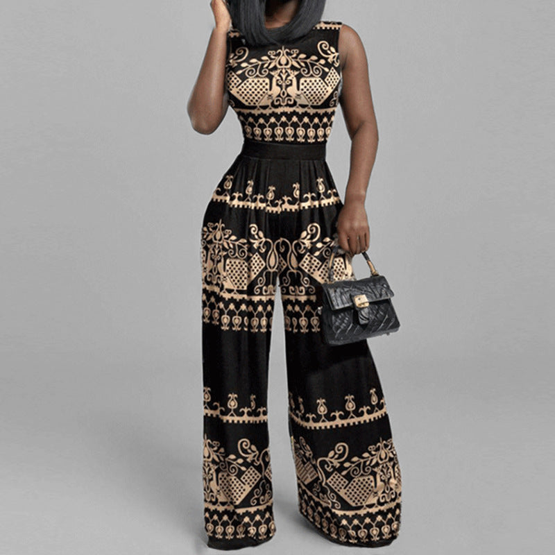 Eleganter Damen-Jumpsuit mit weitem Bein und geschlossenen Schultern von berg-feldt