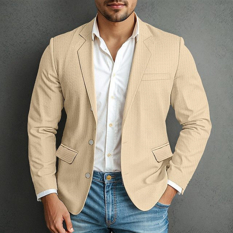 Herren eleganter Blazer mit strukturiertem Design und praktischen Taschen Berg-Feldt