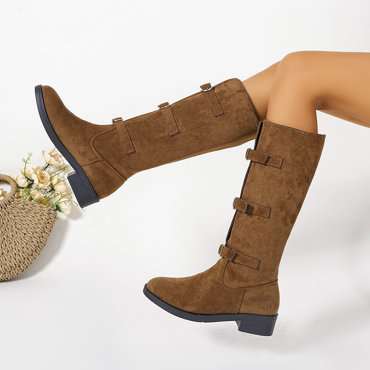 Bottes tendance pour femmes avec boucles décoratives et talon bloc confortable Berg-Feldt