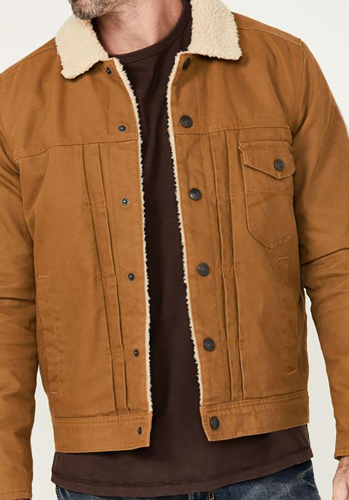 Veste polaire douillette et élégante pour hommes avec boutons-pression Berg-Feldt