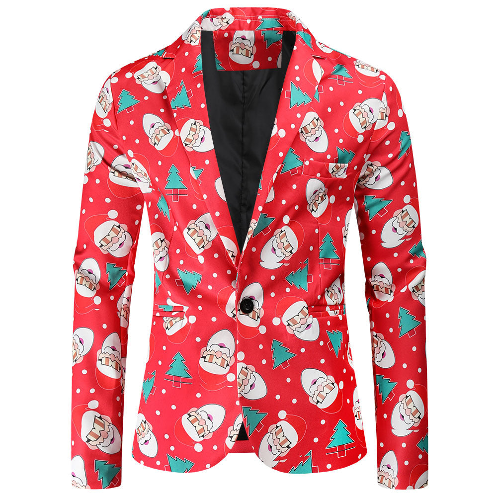 Blazer de fête pour hommes avec motif joyeux de Noël Berg-Feldt