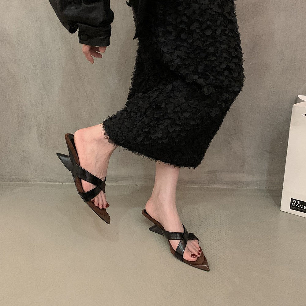 Elegante Damen Zehentrenner mit Kreuzriemen von berg-feldt