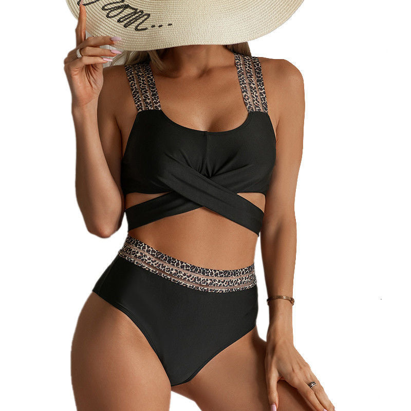 Ensemble bikini femme berg-feldt, imprimé animal tendance et coupe échancrée