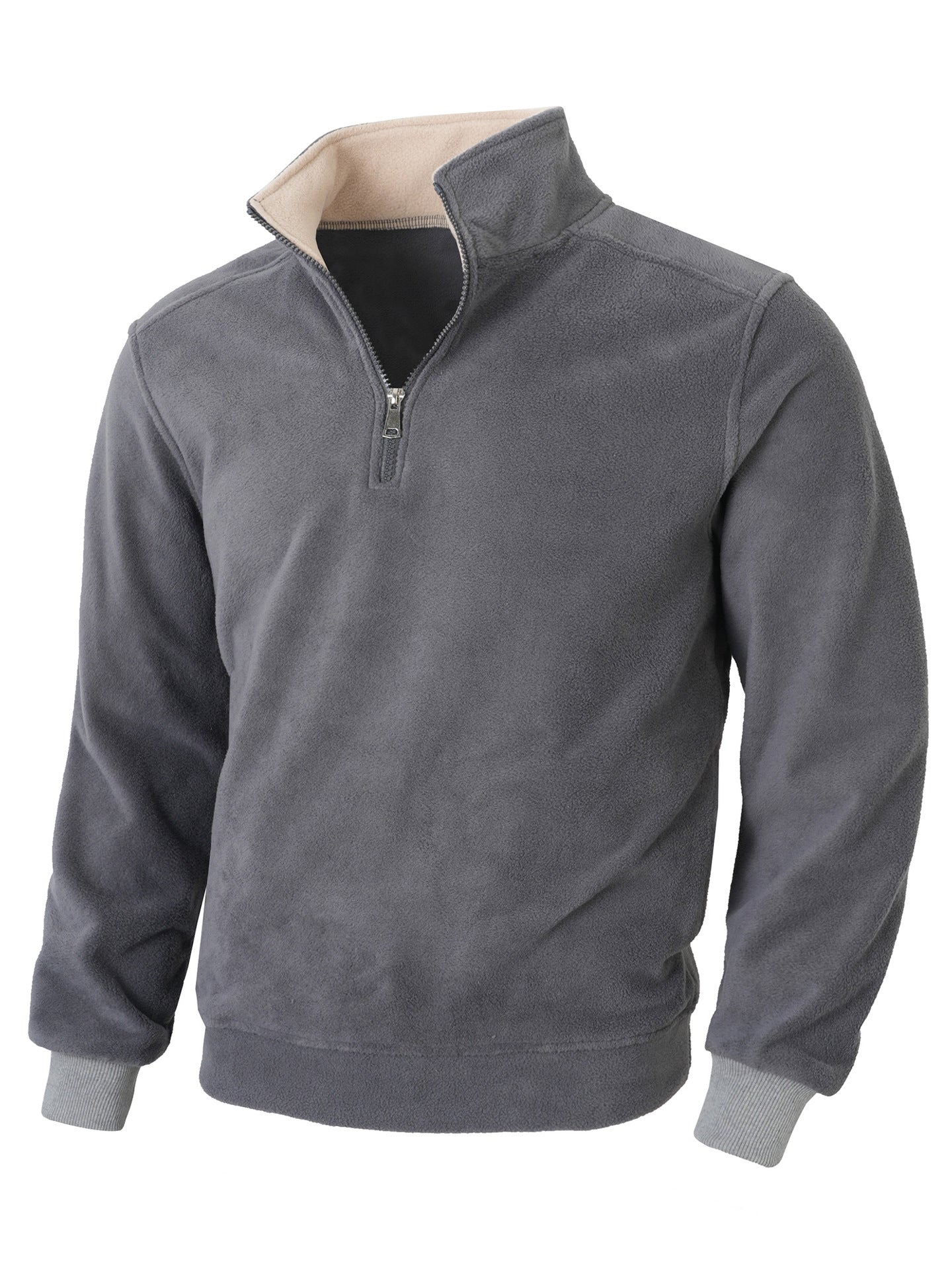 Herren Fleecejacke mit halblangem Reißverschluss Berg-Feldt