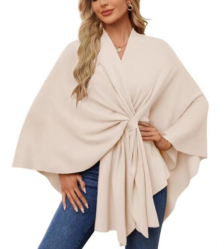Pull-over cache-cœur élégant pour femme à coupe asymétrique Berg-Feldt
