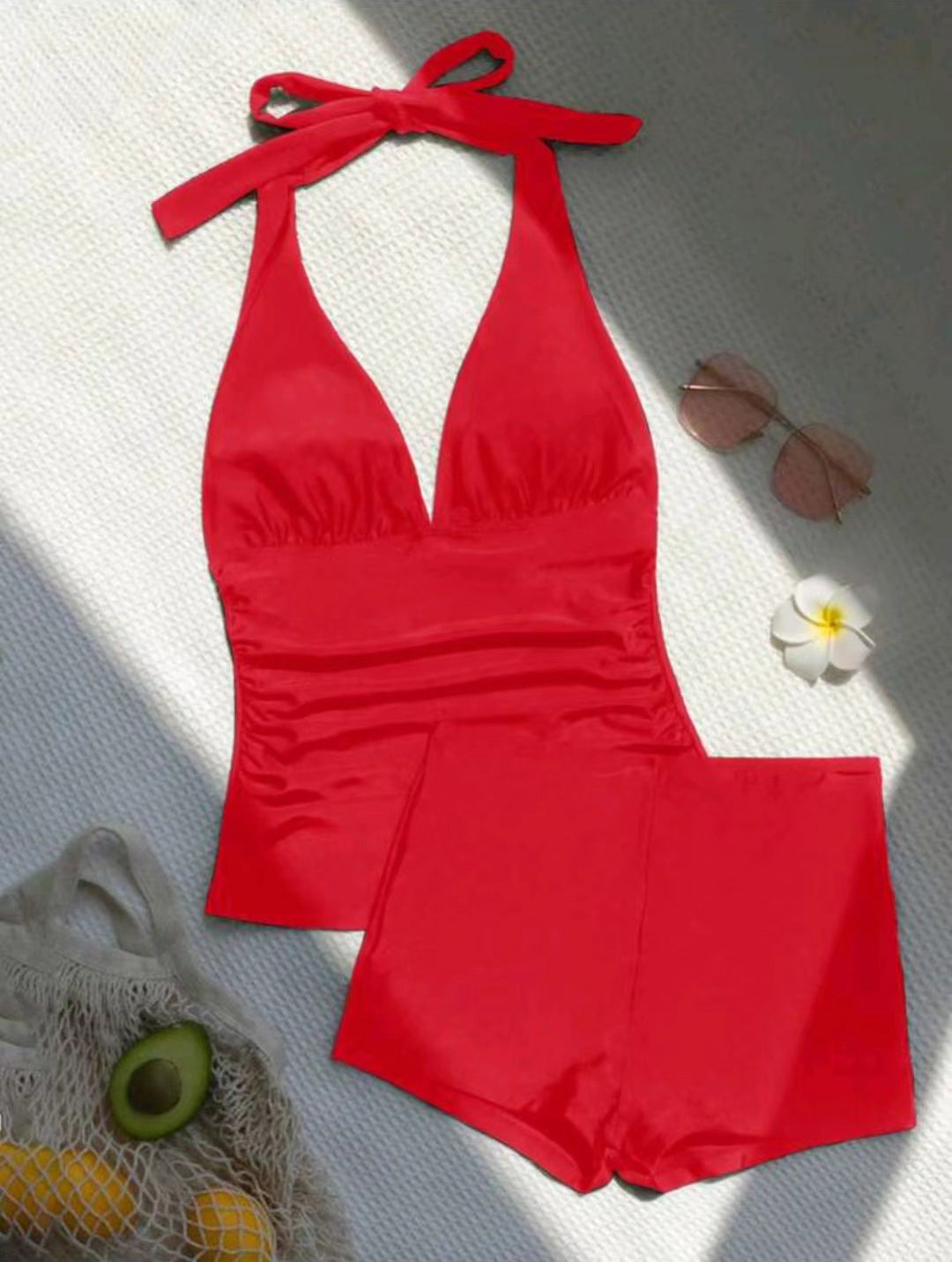 Maillot de bain femme Berg-Feldt avec licou et short taille haute