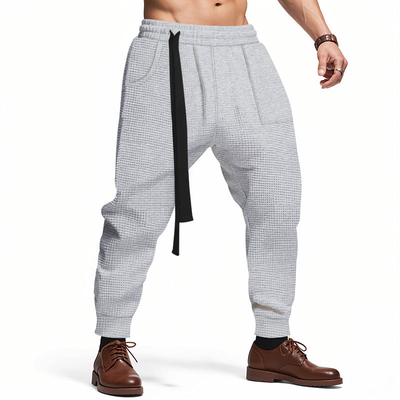 Herren lässige Struktur-Sweatpants mit verstellbarem Kordelzug Berg-Feldt