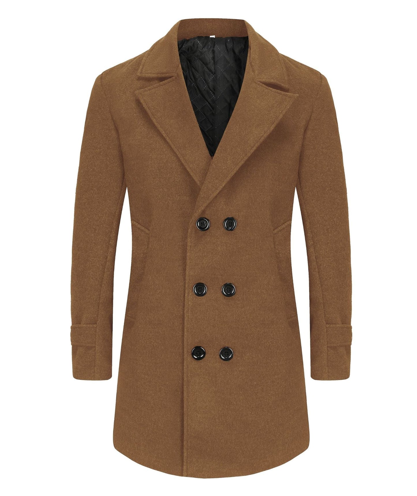Herren stilvoller und eleganter Übercoat mit doppelter Knopfreihe Berg-Feldt