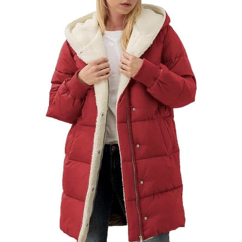 Berg-Feldt | Manteau d'hiver réversible en coton à capuche pour femme