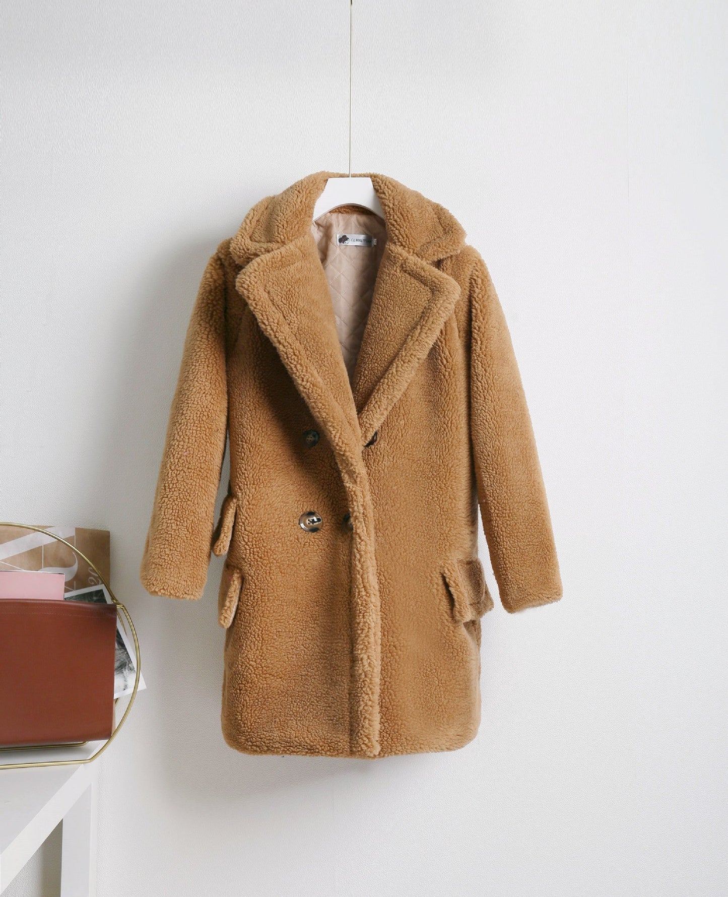 Manteau douillet à double boutonnage pour femme Berg-Feldt