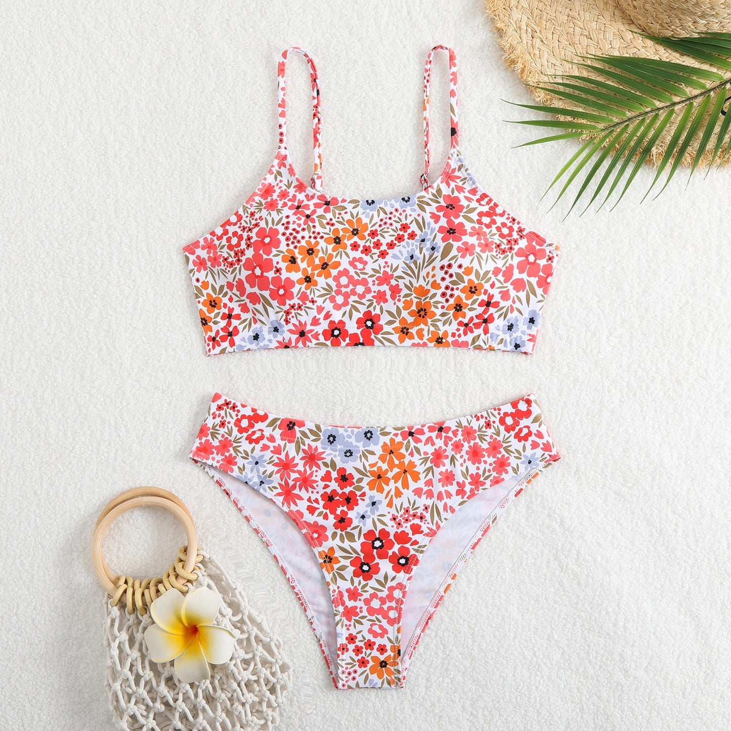 Ensemble bikini taille haute à motif floral Berg-Feldt pour femme