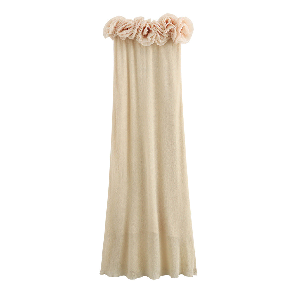 Robe longue à col volanté Berg-Feldt pour femme