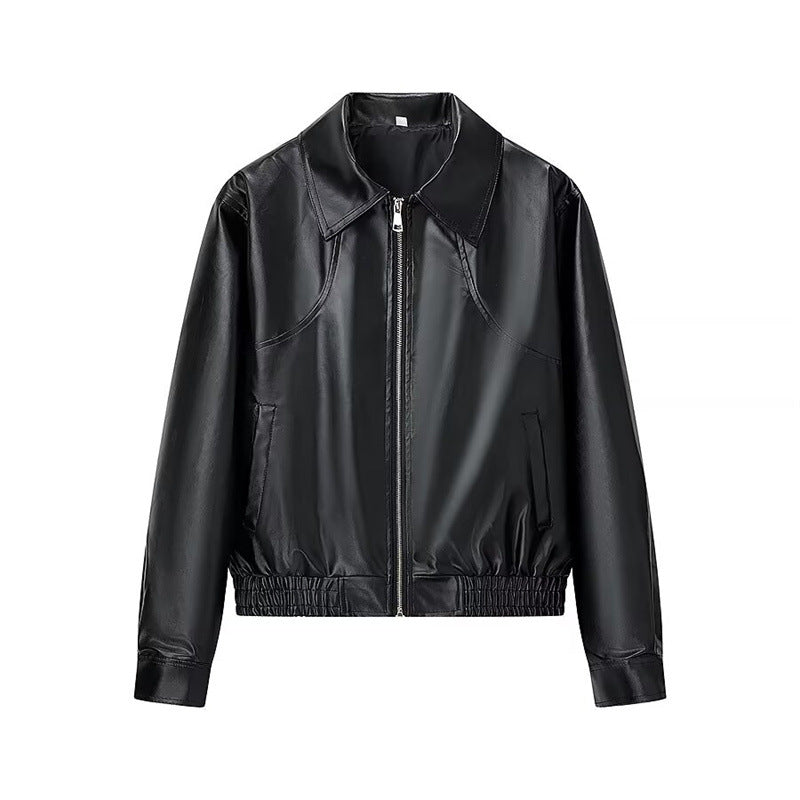 Veste courte en similicuir pour femme avec fermeture éclair stylée Berg-Feldt