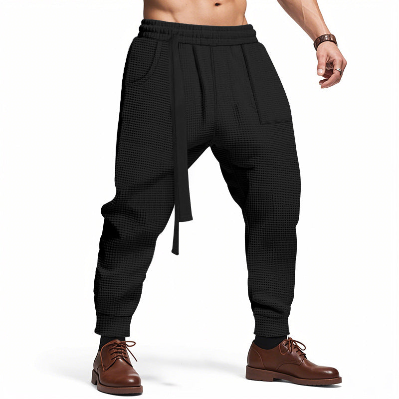 Herren lässige Struktur-Sweatpants mit verstellbarem Kordelzug Berg-Feldt
