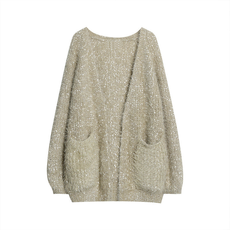 Cardigan scintillant pour femme au look décontracté moderne, Berg-Feldt