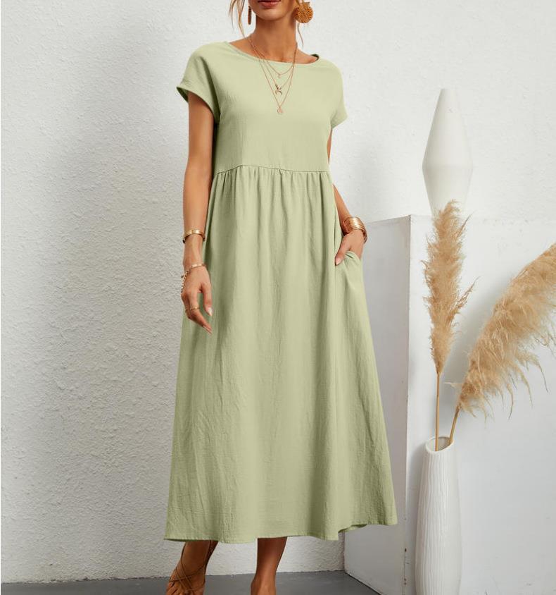 Robe mi-longue élégante et décontractée pour femme avec poches de berg-feldt