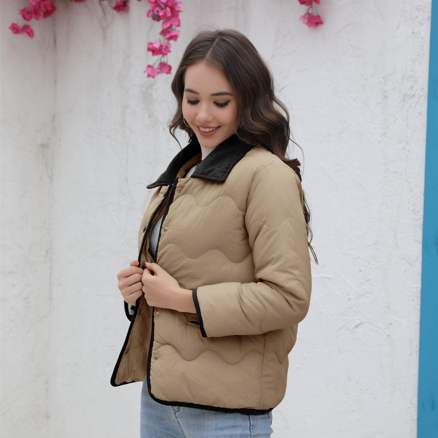 Veste courte matelassée pour femme avec col élégant Berg-Feldt