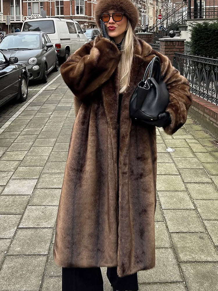 Manteau luxueux en fausse fourrure pour femme Berg-Feldt
