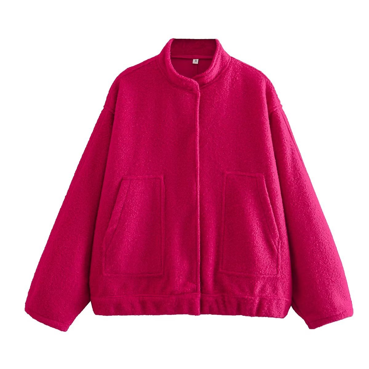 Damen Oversized Wolljacke im schlichten Design Berg-Feldt