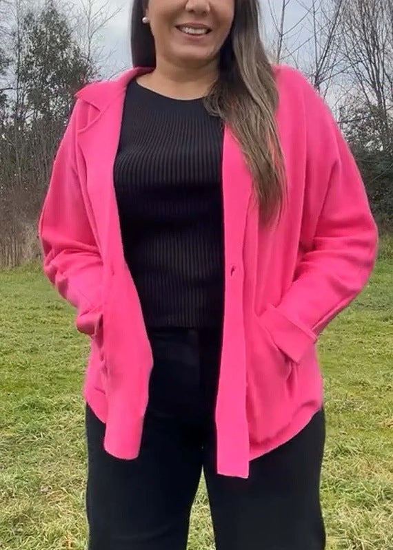 Blazer femme Berg-Feldt, coupe oversize, coupe décontractée, avec poches avant