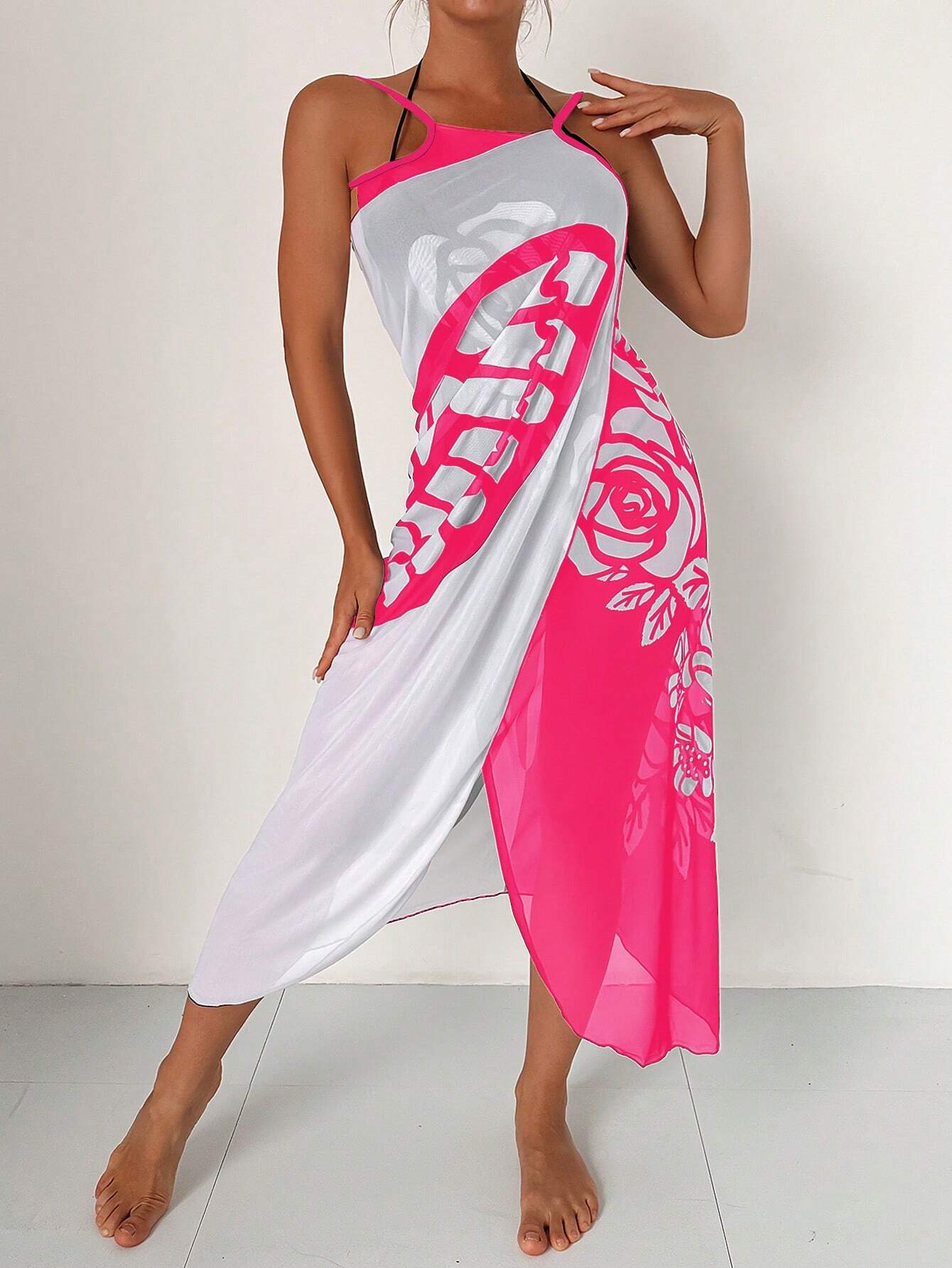 Berg-Feldt Maillot de bain une pièce pour femme à motif floral
