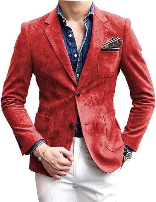 Herren eleganter Samtblazer mit modernem Schnitt und edlen Details Berg-Feldt