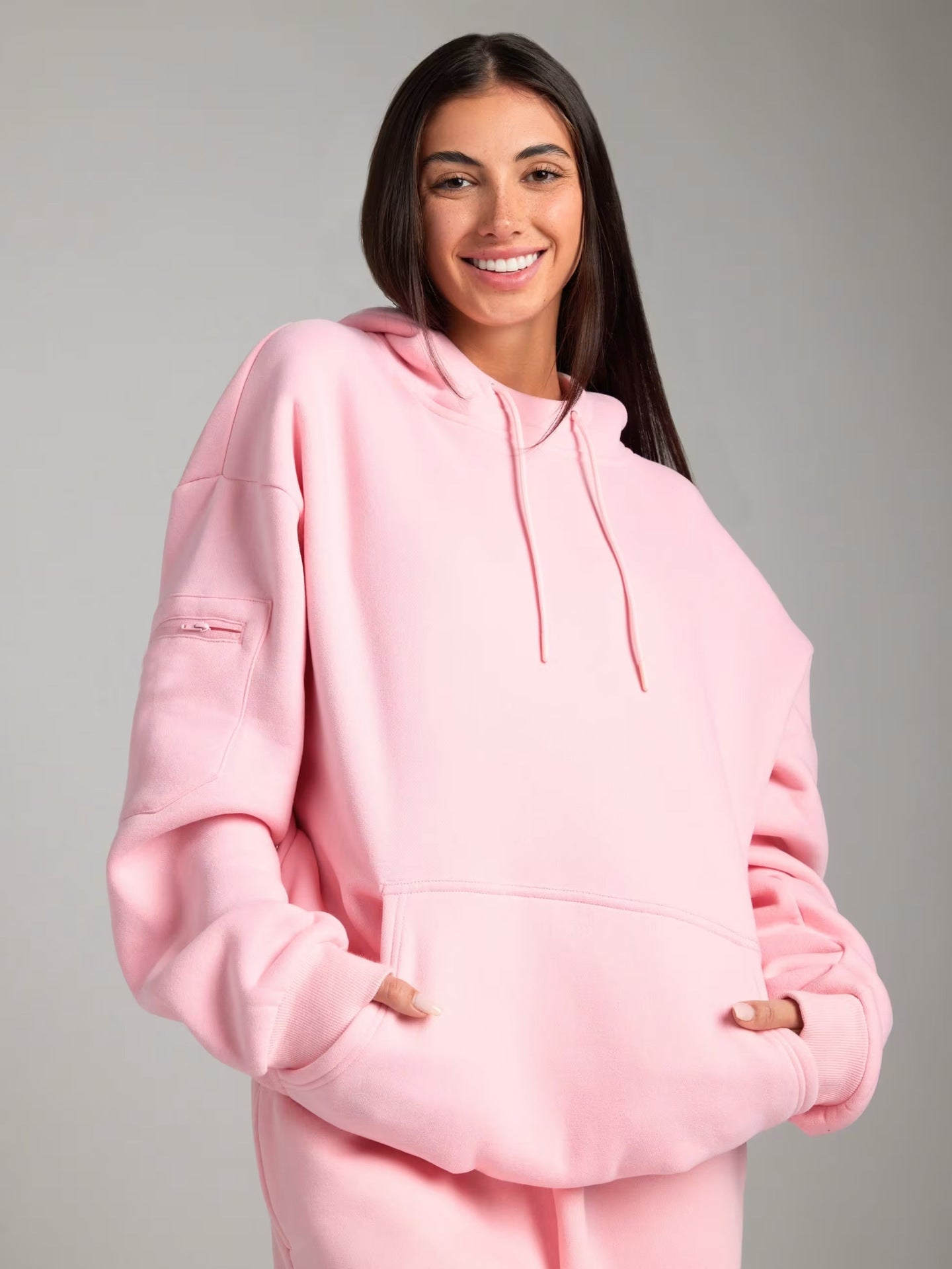 Damen-hoodie relaxant avec masque de sommeil intégré Berg-Feldt