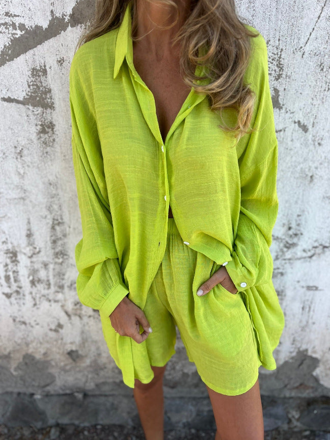 Chemise longue femme avec boutonnage intégral et coupe décontractée Berg-Feldt