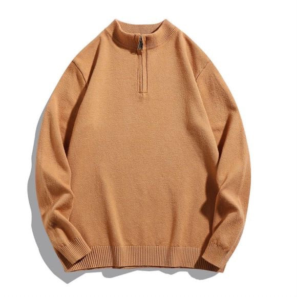 Herren Pullover mit modernem Stehkragen und Reißverschluss Berg-Feldt