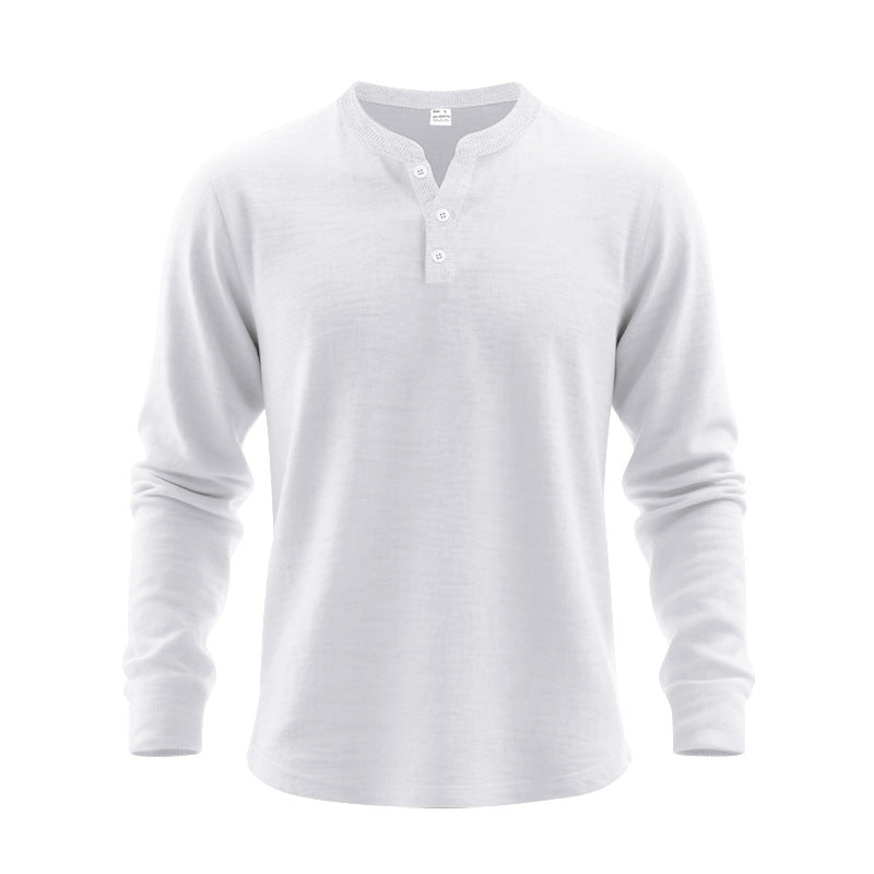 Haut Henley pour homme à manches longues en doux mélange de coton Berg-Feldt