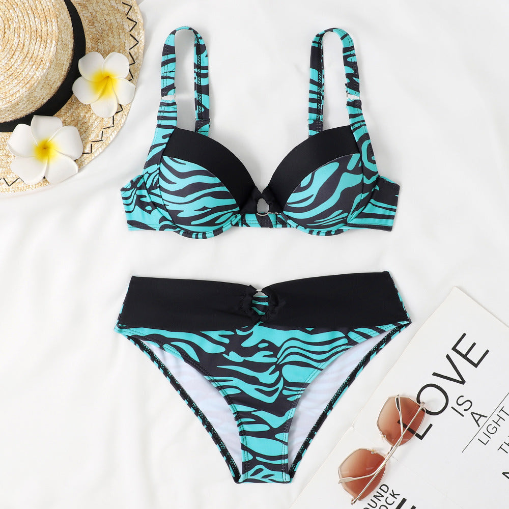 Women's Triangle Bikini Set with Keyhole Cutout berg-feldt