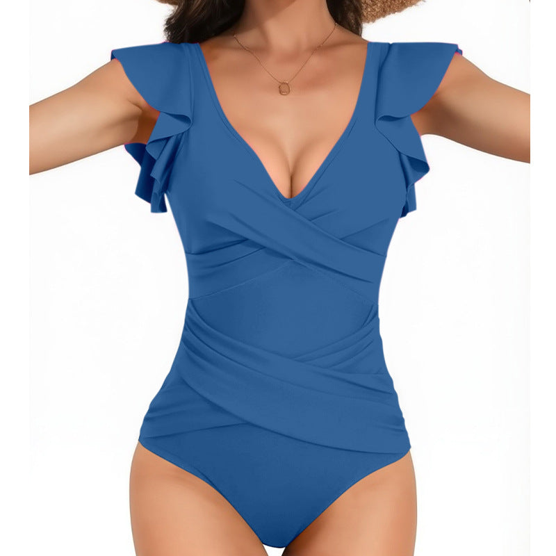 Maillot de bain femme Berg-feldt avec col drapé et froncé