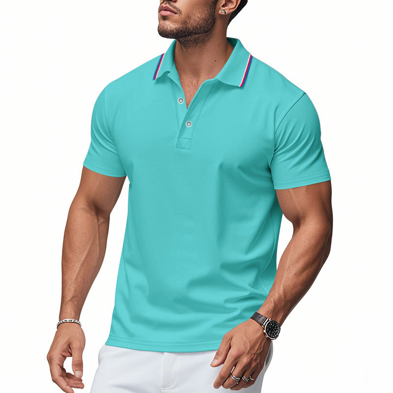 Polo pour homme avec col moderne et technologie de gestion de l'humidité Berg-Feldt