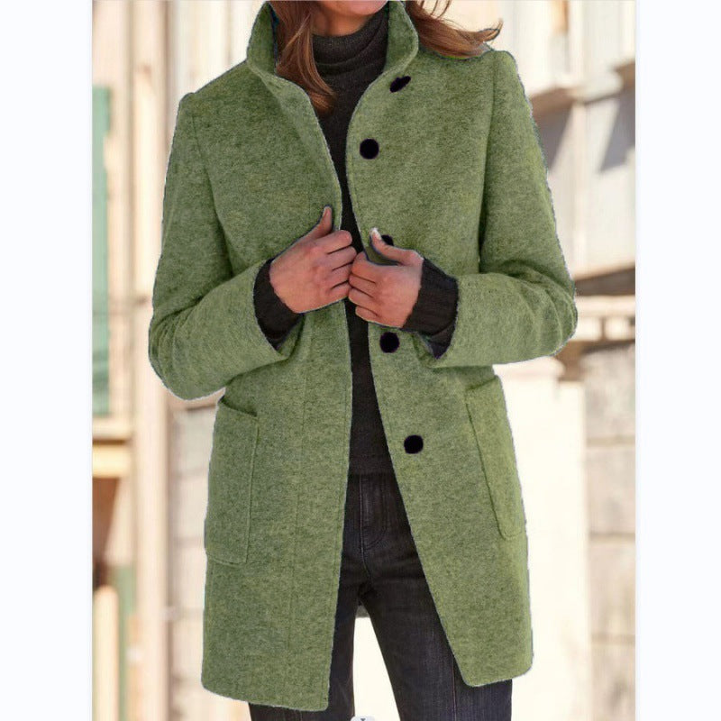 Damen élégante veste en laine avec poches pratiques et fermeture boutonnée Berg-Feldt