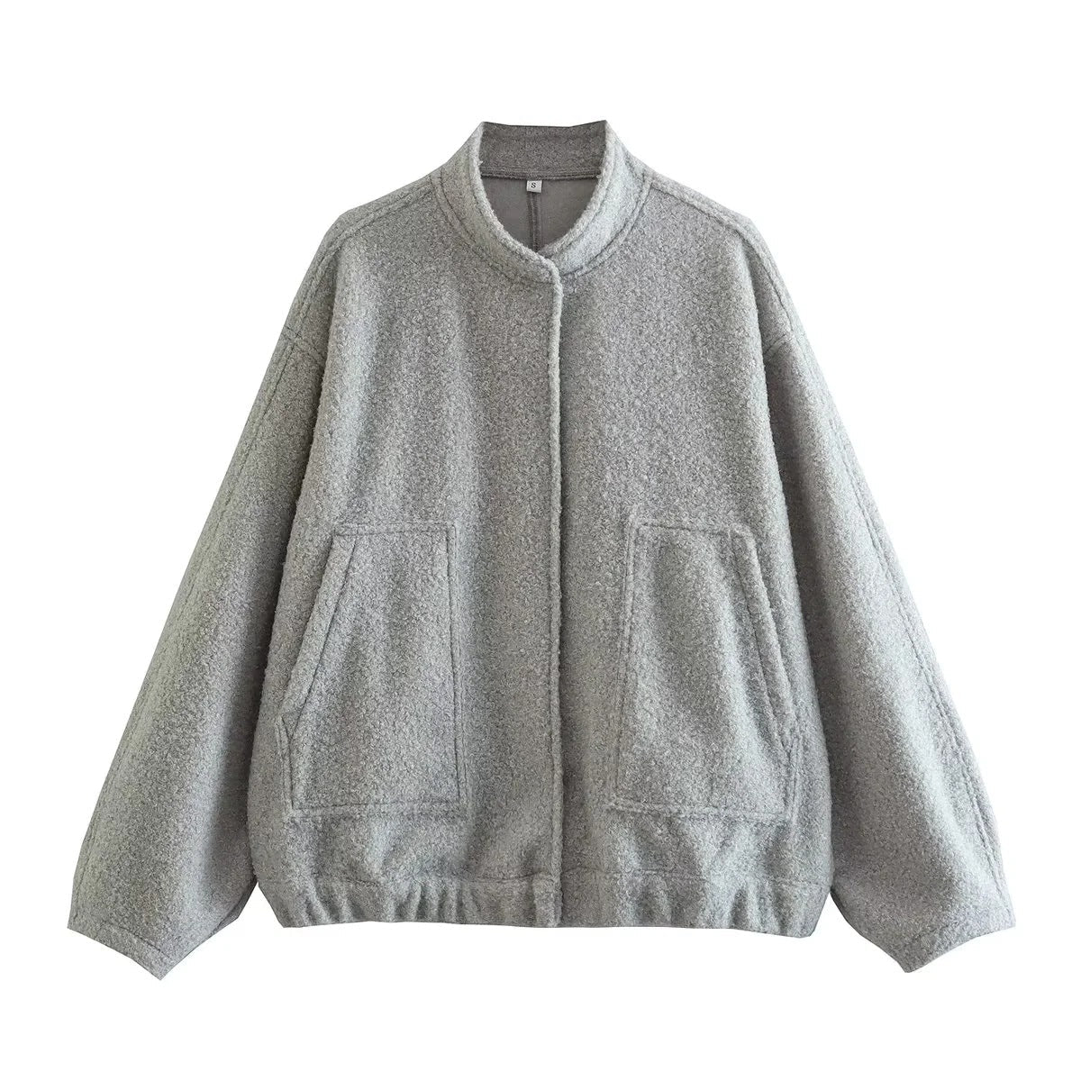 Damen Oversized Wolljacke im schlichten Design Berg-Feldt
