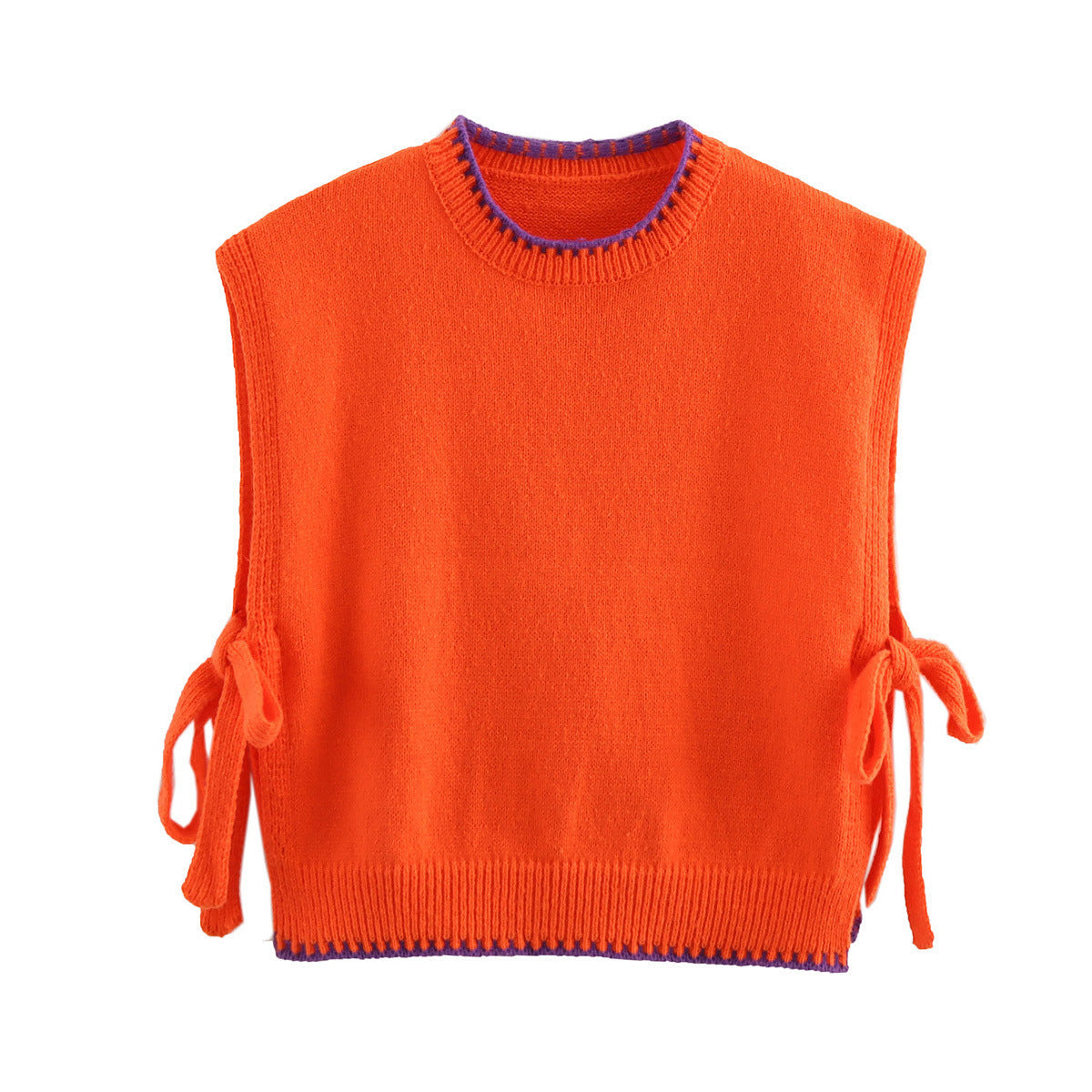 Pull-over pour femme : Pull en maille ample et sans manches avec bretelles réglables, par berg-feldt