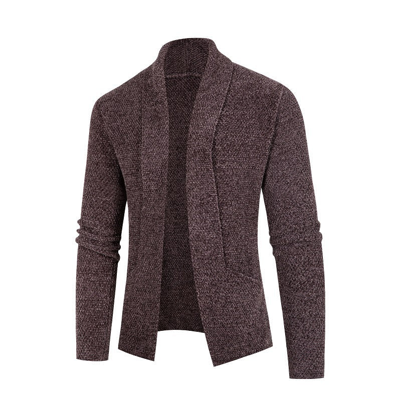 Herren Strickjacke mit modernem Schalkragen und feinem Strukturmuster Berg-Feldt