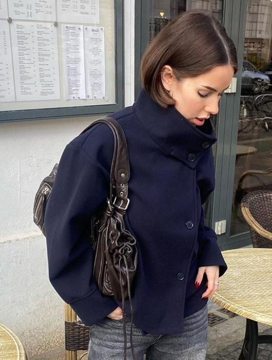 Damen veste en laine mode avec col structuré et coupe élégante Berg-Feldt