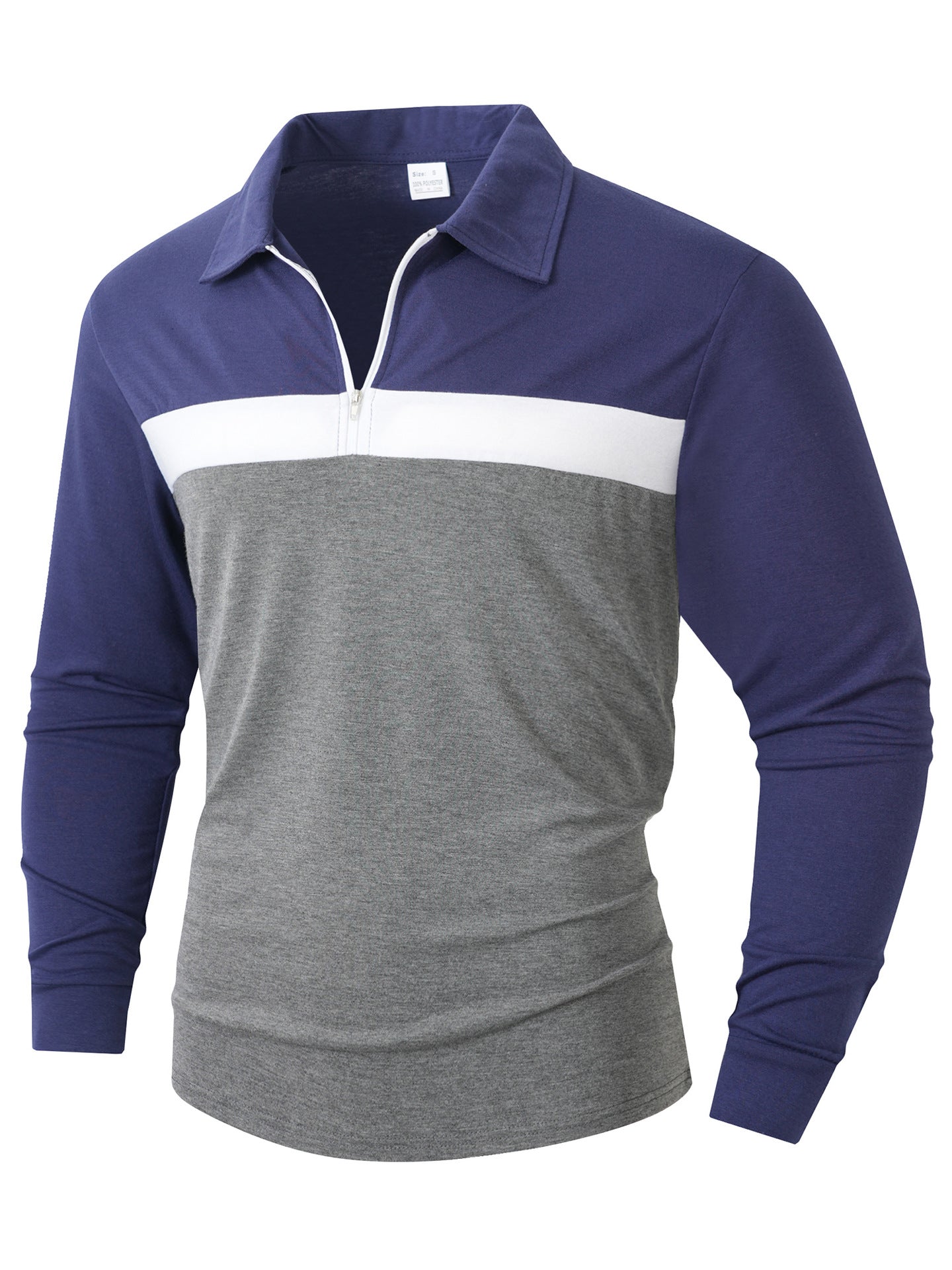 Herren Sportliches Langarmshirt mit Reißverschluss Berg-Feldt
