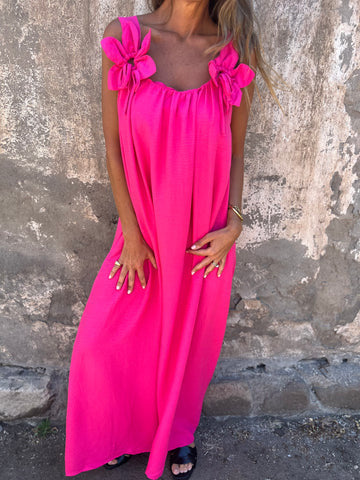 Maxikleid für Damen mit Schleifen-Trägern von berg-feldt