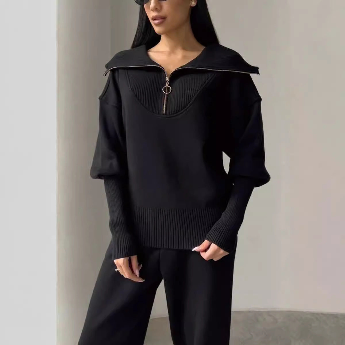 Ensemble Homewear Confortable Femme avec Hoodie et Taille Élastique Berg-Feldt