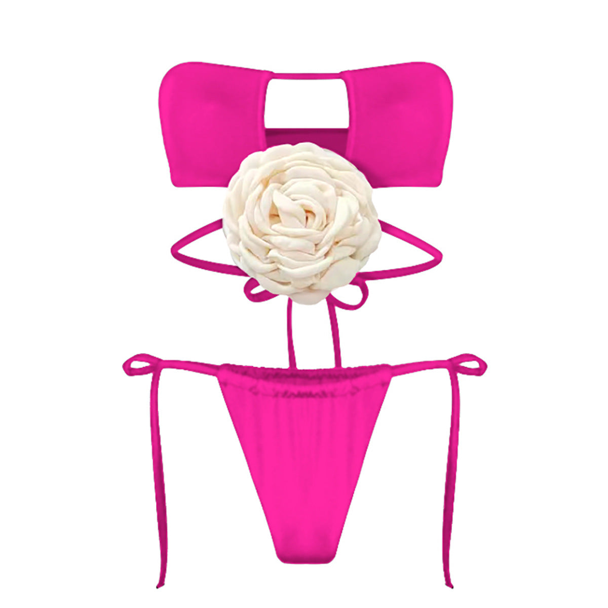 Maillot de bain deux pièces Berg-feldt pour femme : coupe innovante, motif floral