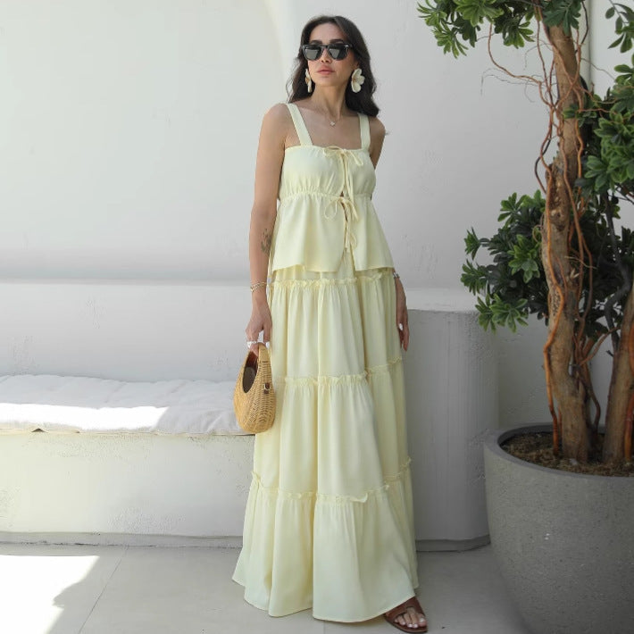 langes Damen Sommerkleid mit Rüschen von berg-feldt