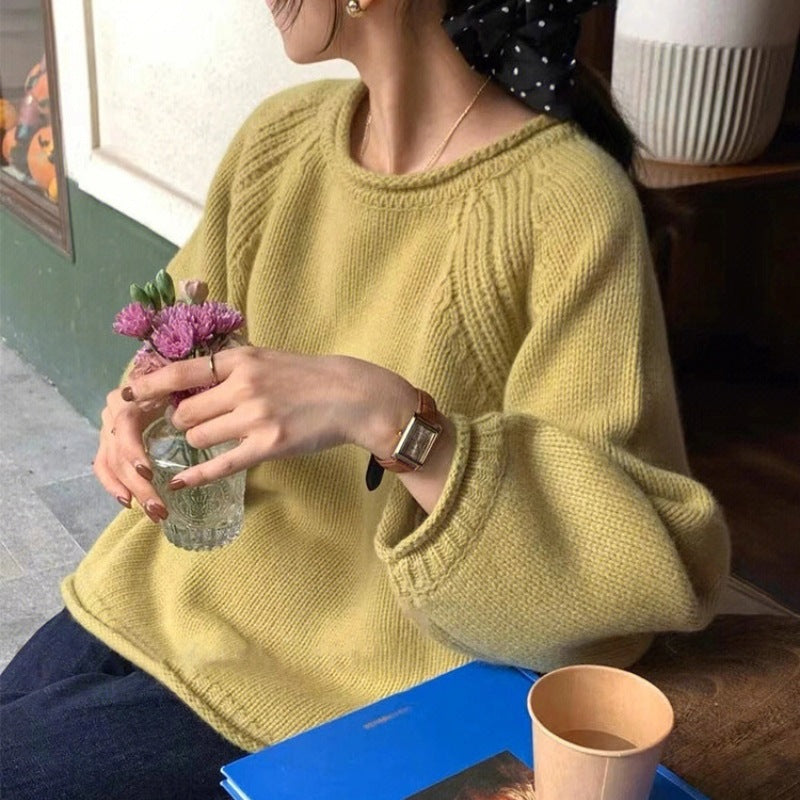 Pull en maille confortable pour femme avec coupe décontractée et manches aérées Berg-Feldt