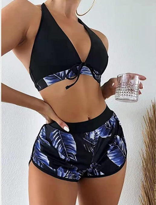 Haut de bikini sportif pour femme avec short taille haute et à la mode de berg-feldt