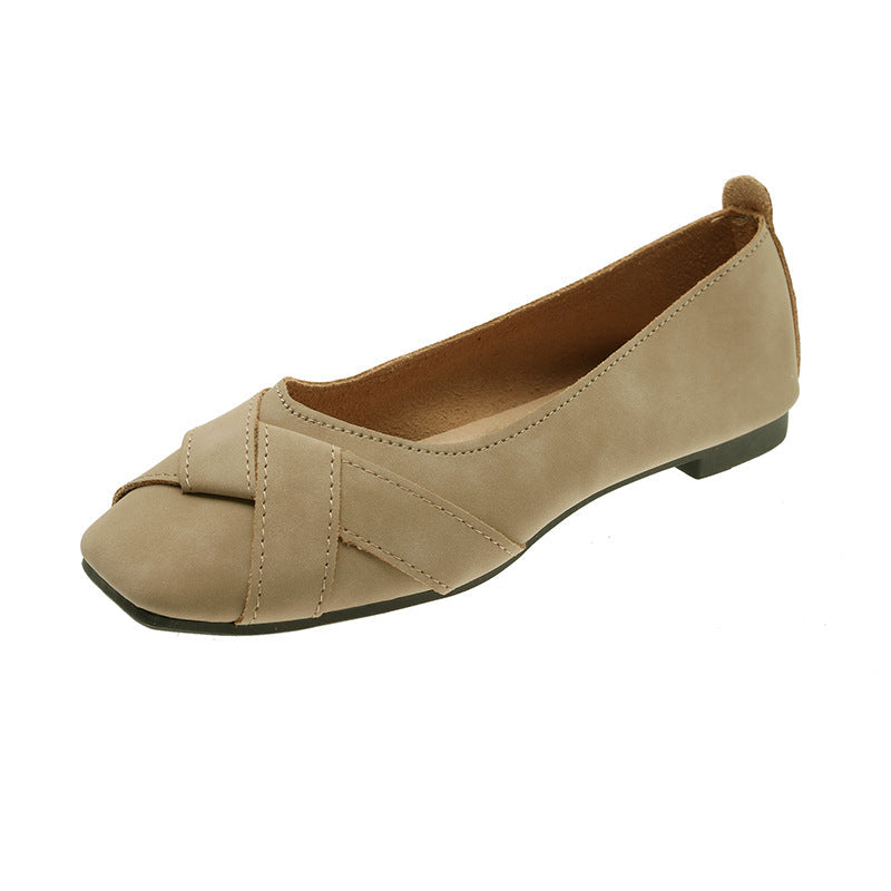 Elegante Damen Ballerinas in Karamell mit Schleife von berg-feldt