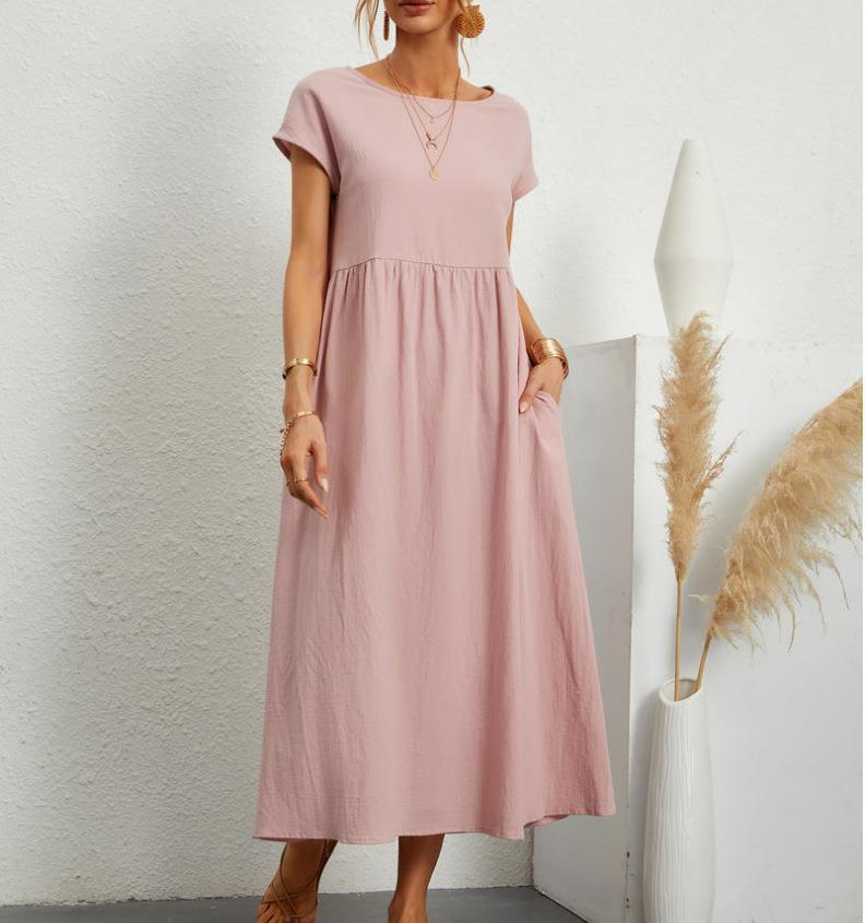 Robe mi-longue élégante et décontractée pour femme avec poches de berg-feldt