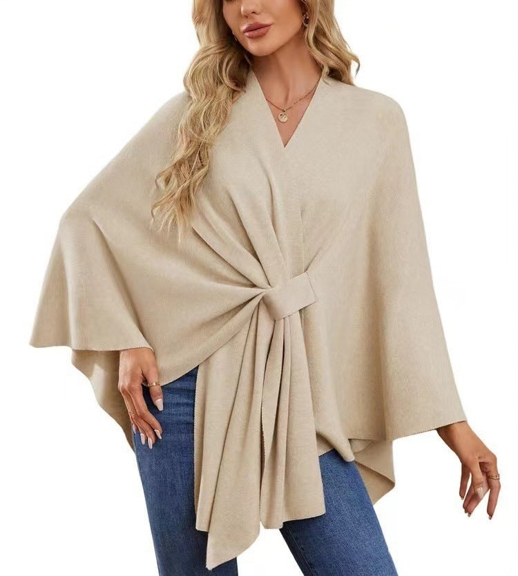 Pull-over cache-cœur élégant pour femme à coupe asymétrique Berg-Feldt