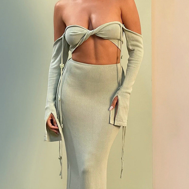 Ensemble moulant pour femme Berg-feldt avec haut court à manches longues
